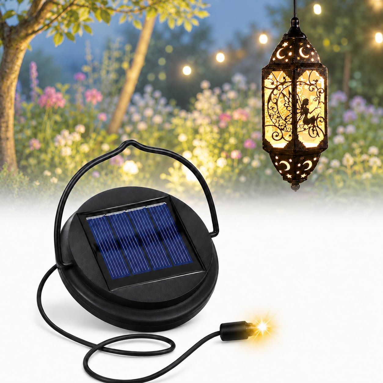Solar Light Replacement Top Parts Kit, 400mAh Small Outdoor Replacement Solar Lighting Part for Garden Lanterns, Watering Can Decor, Easy Install Solars Lights for Outdoor Lantern