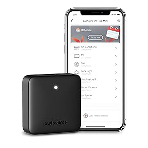 SwitchBot Hub Mini Smart Remote – Dispositivo IR, collegamento a Wi - Fi, controllo del condizionatore d’aria, compatibile con Alexa, Google Home, HomePod, IFTTT