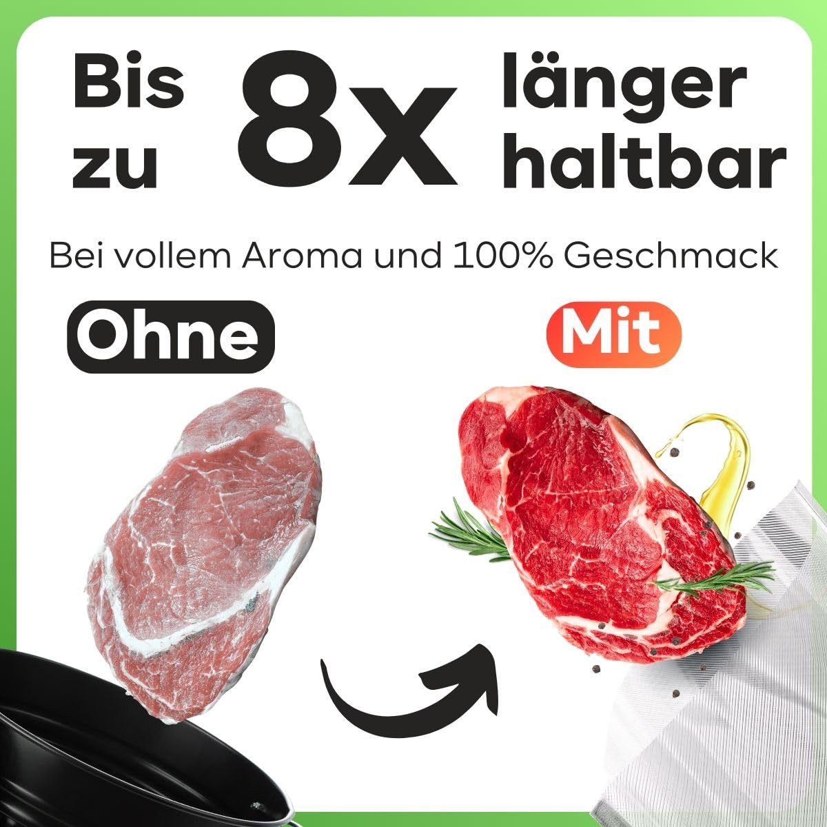ProfiCook PC-VK 1080 Vakuumierer Vakuumiergerät 12 l/min Saugleistung Sous Vide Folienschweißgerät