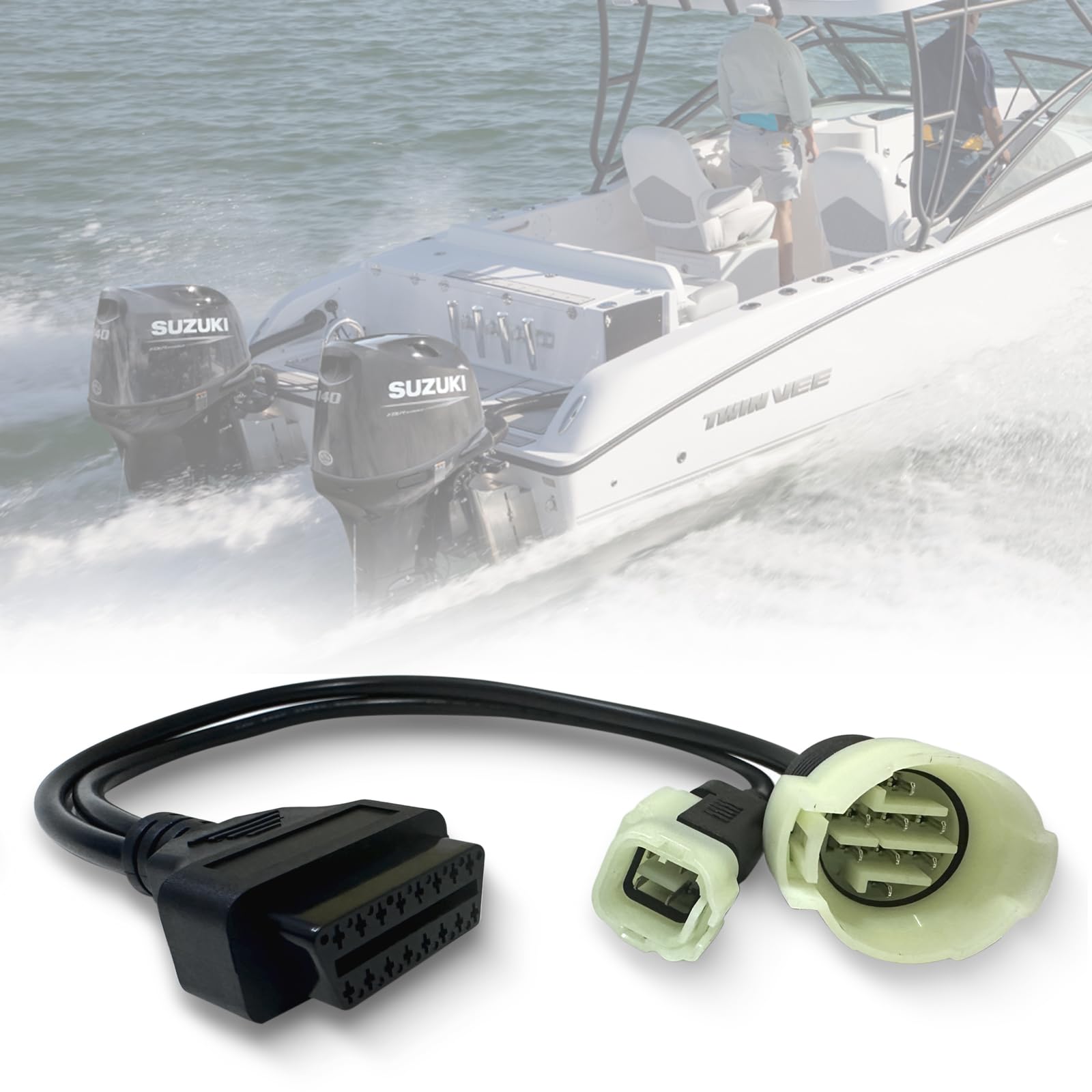 Amazon.com: VZG OBD2 Adapter for Suzuki Outboard 4pin+8pin