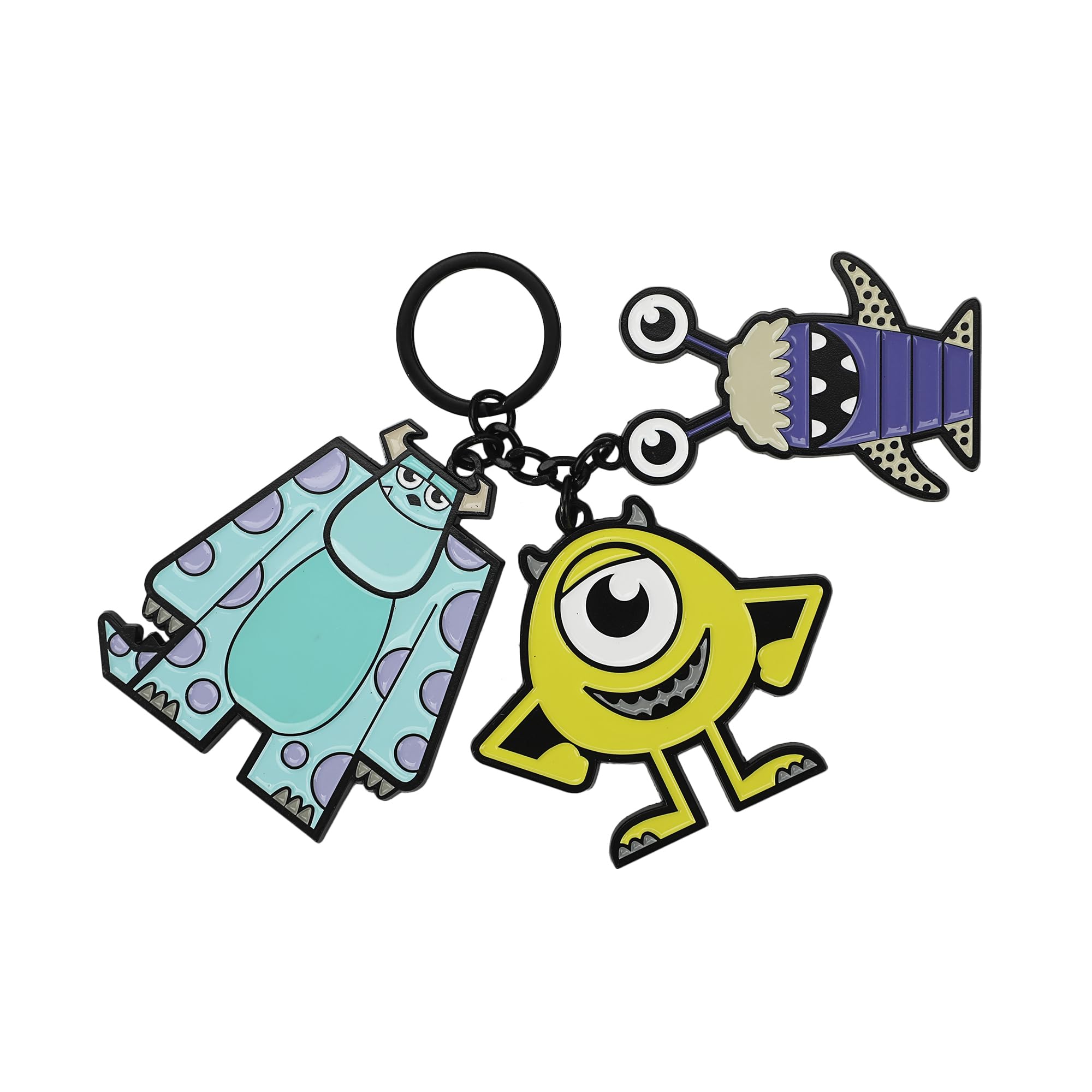 Bioworld Monsters University Mike Sulley & Boo Multi-Charm Keychain, Monsters University Mike, Taglia unica