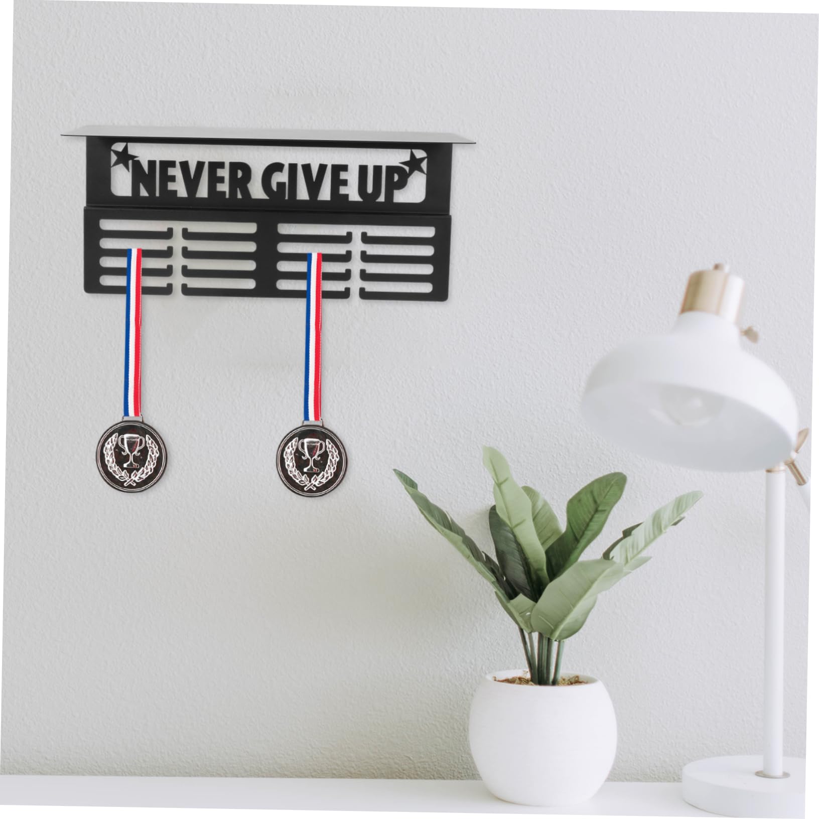GANAZONO Estante De Exhibición De Medallas Para Pared Colgador De Medallas Deportivas Soporte Decorativo Para Logros Diseño Innovador y Versátil Para Hogar Fácil Instalación y Estilo