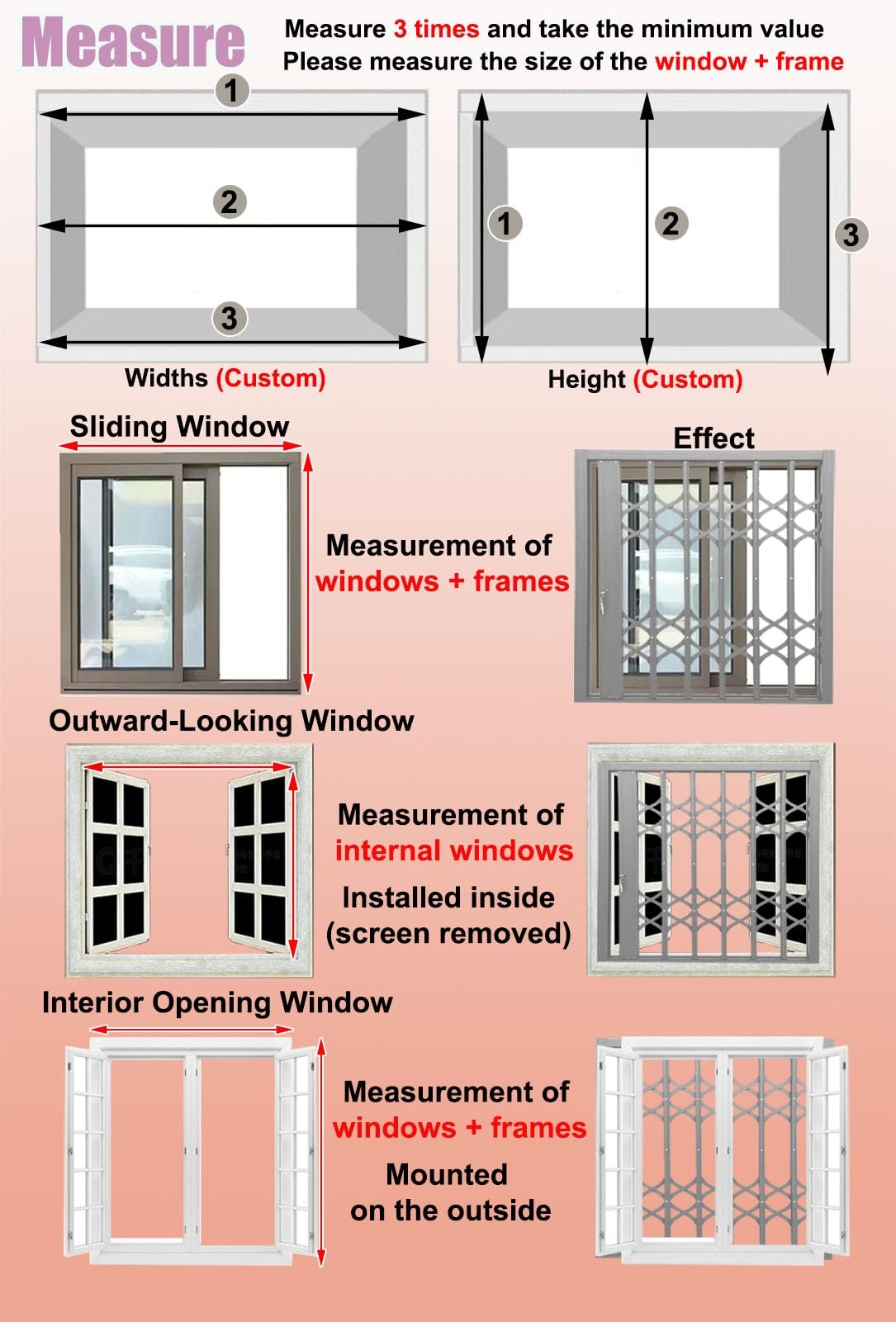 Rejas de seguridad de aluminio de alta resistencia para ventanas, rejillas plegables antirrobo para sótanos, recintos para mascotas y establos de caballos, protección para ventanas pequeñas