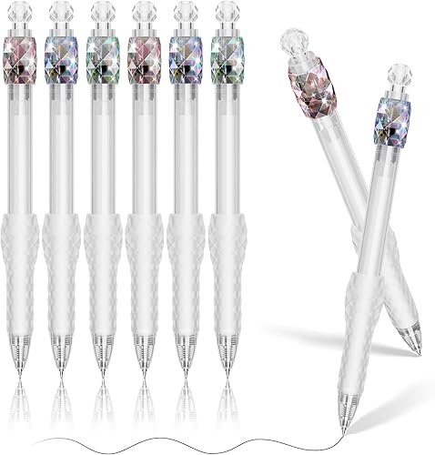 Miniatura 8 de 8 piezas de bolígrafos de gel - 0.7mm de punto fino de escritura suave con tinta negra giratoria - Bolígrafos de gel de secado rápido de agarre