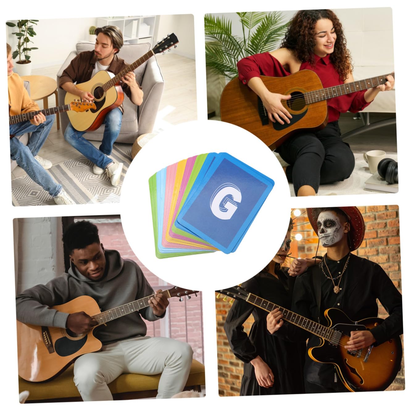 UPKOCH 147piezas Póster De Acordes De Guitarra Educativo Para Estudiantes y Profesores Diagrama y Duradero Para Práctica Rápida y Dominio De Acordes De Guitarra
