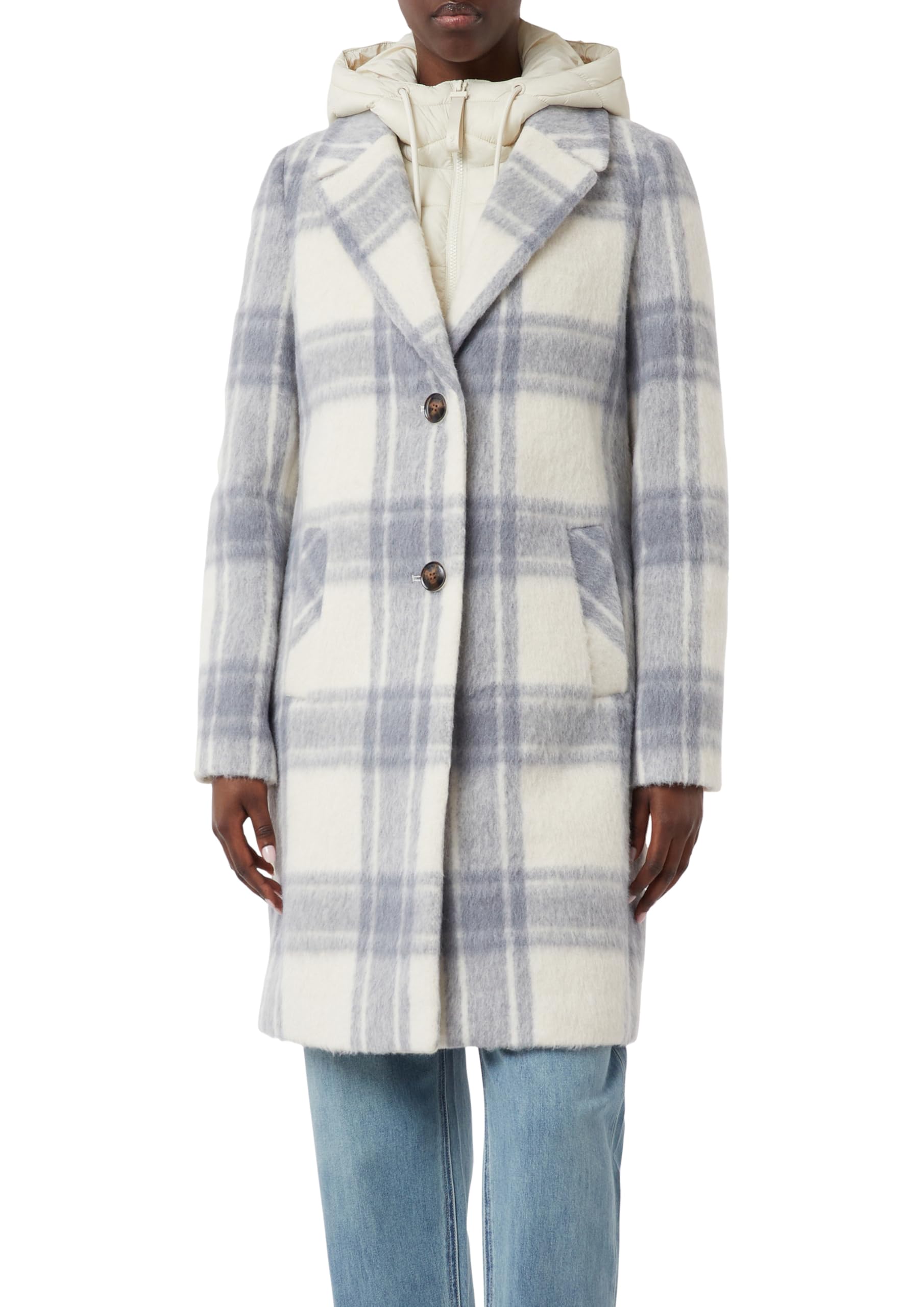 Comma Wollmantel mit herausnehmbarem Steppeinsatz