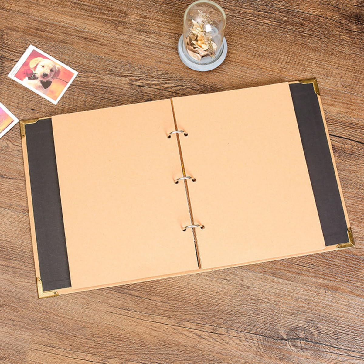 Artibetter Álbum de Fotos Retro Hecho a Mano de Papel Kraft, 30 Páginas para Pegar y Escribir, Adecuado para Cumpleaños y Bodas Estilo Vintage y Diseño Ligero