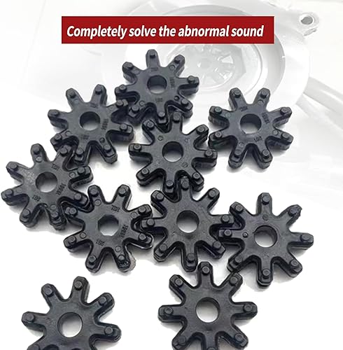 Miniatura 4 de 4 piezas de acoplamientos flexibles para automóvil, fundas de goma para volante de dirección, accesorios de columna de dirección electrónica,