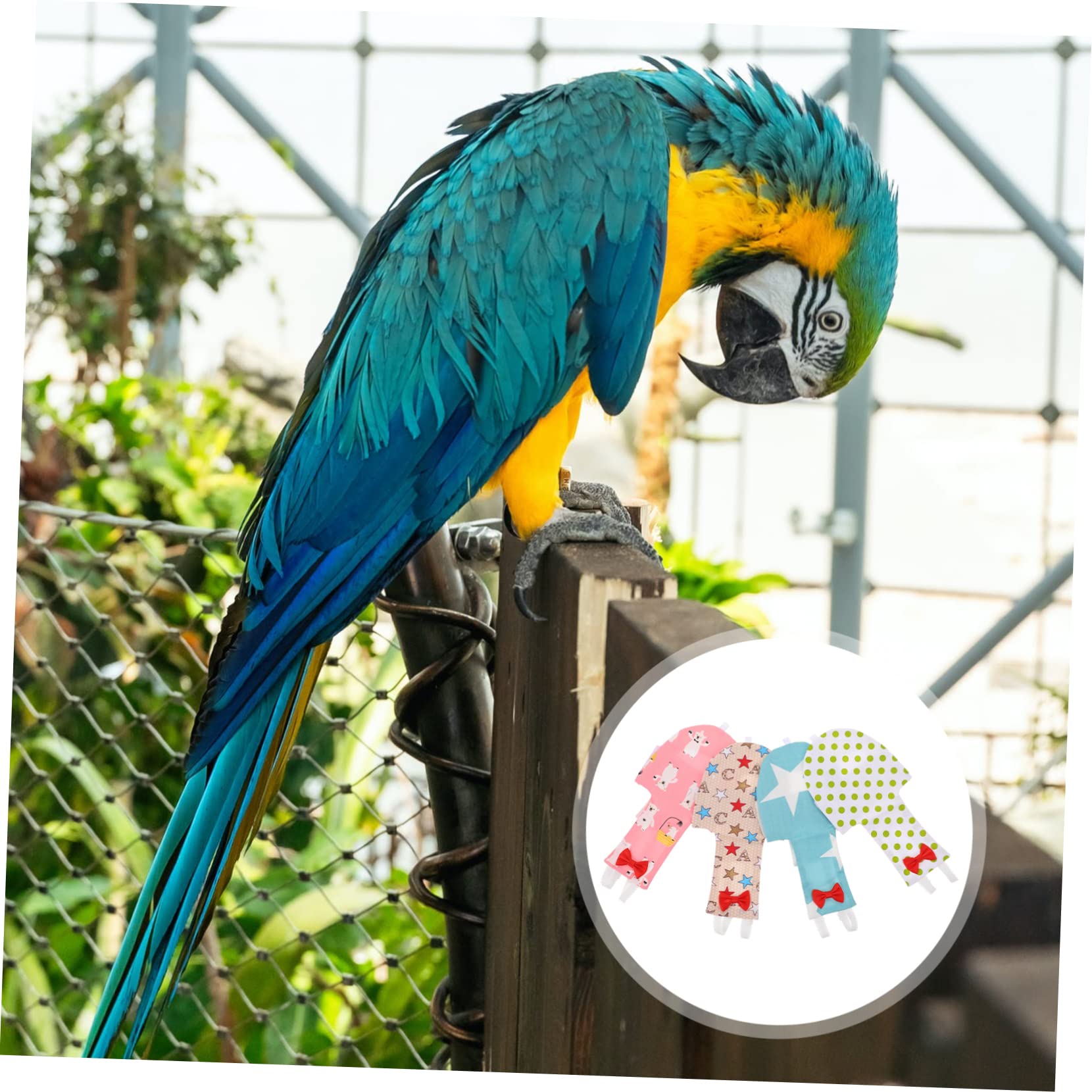 8pezzi Pannolini Per Uccelli Abbigliamento Per Pappagalli Riutilizzabile e Traspirante Di Costumi Per Piccole Creature Adatto Per Esterni Facile Da Pulire e Comodo