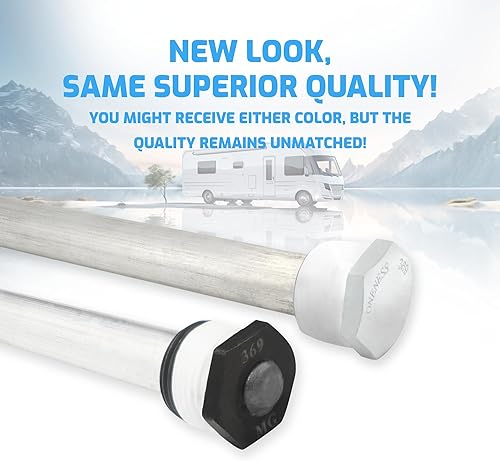 Miniatura 3 de ONENESS 369 (1 unidad) Varilla de ánodo de magnesio para calentador de agua RV 1 año de garantía Suburban Part 232767  Teflón  9.25 pulgadas de