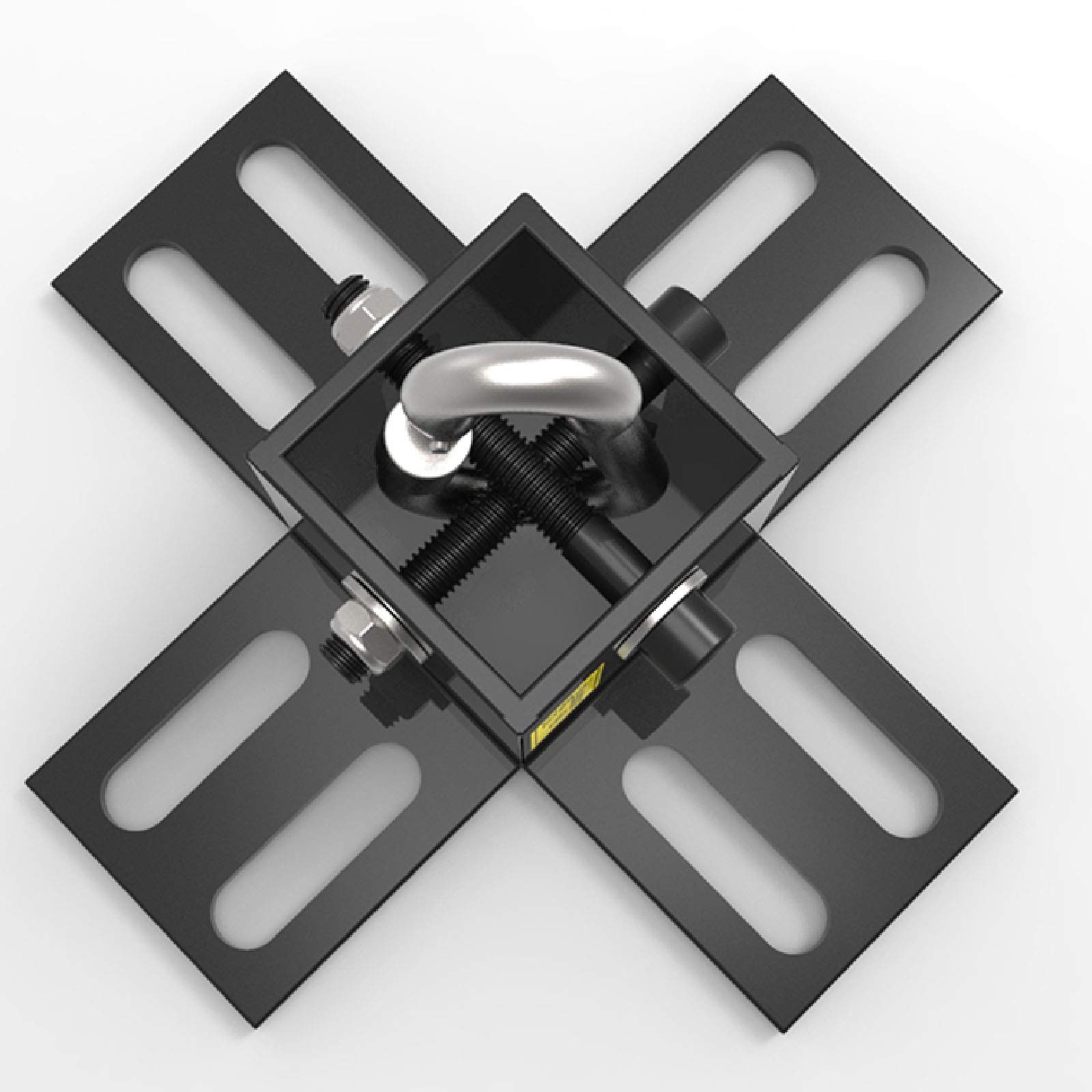 ZHANGQINGXIU Supporto per Sacco da Boxe,Sacco da Boxe Sacco da Boxe Ferro da Soffitto Gancio da Soffitto Heavy Duty MMA Training Gancio da Soffitto (Color : Black, Size : 22x7.5cm)