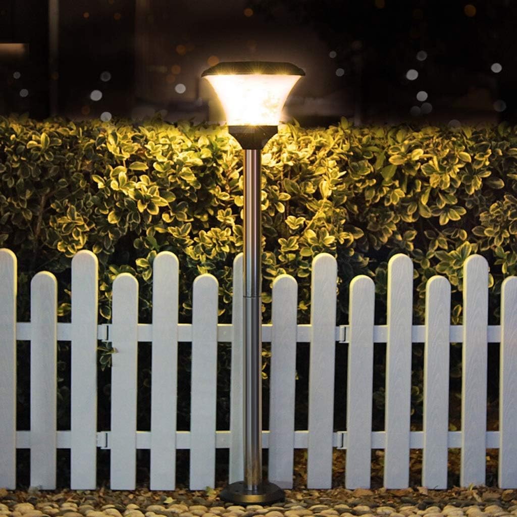 Futurkart Solar Garden Bollard Light for Outdoor Pathway – White LED, Auto On Off, IP65 Waterproof, 1500mAh Battery, ABS Body, Ground Mount Lamp for Lawn, Villa, Landscape-image-28