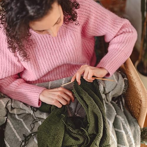 Miniatura 5 de Arteza Hilo acrílico para ganchillo, 4 madejas de hilo de estambre para tejer, musgo A602, lavable a máquina, suministros de punto y ganchillo, uso