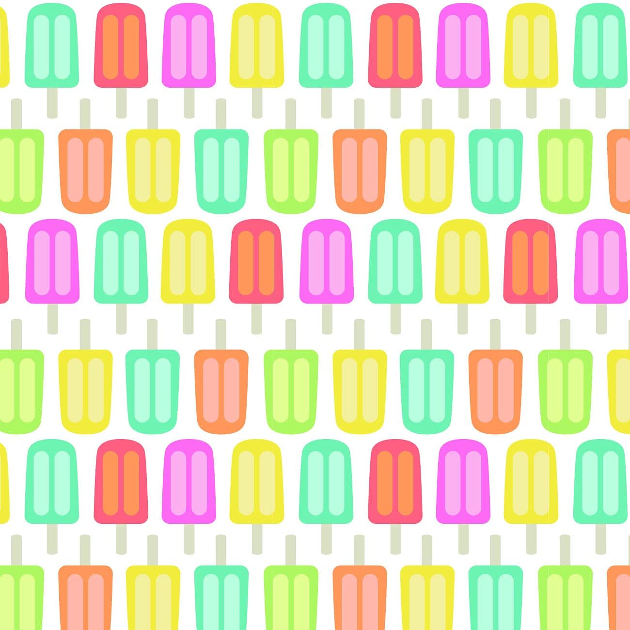 Quilting Cotton for Sewing x 2 Yards – Bright Popsicles - 100% Cotton - Soft, Decorative Material - Pre-Cut 44-45 Inches Wide x 2 Yards - by Camelot Fabrics