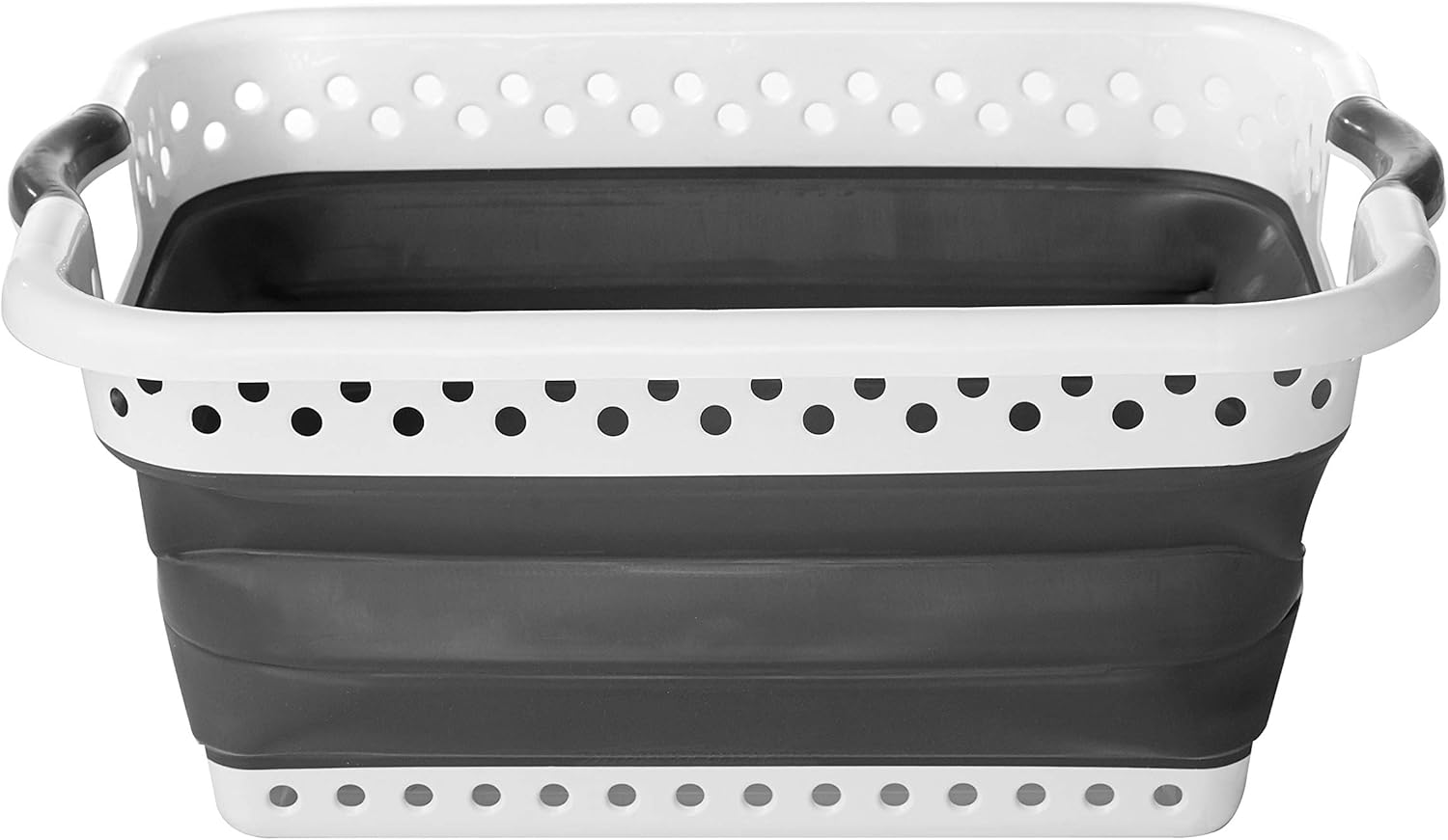 Urban Lifestyle Collapsible Laundry Hamper Bin, Grey