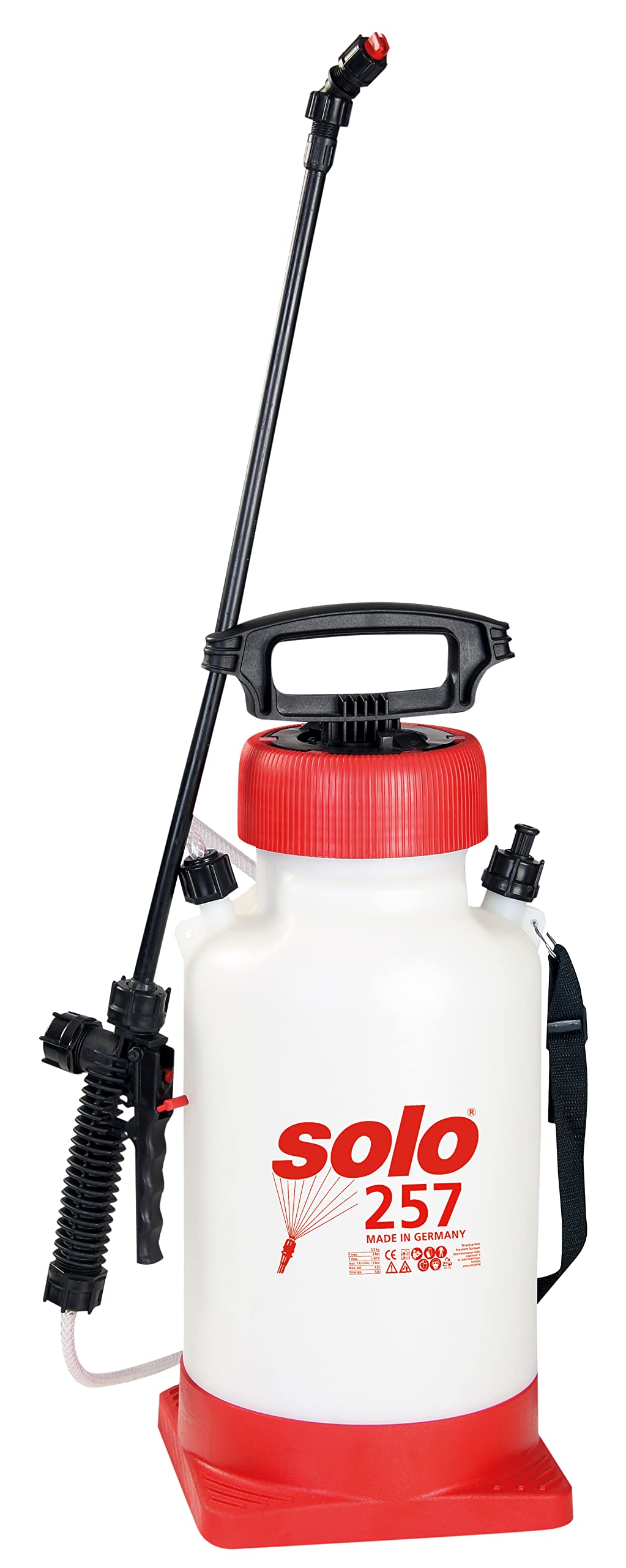 Solo 257 Pressure Sprayer 7 Litres - Professional Sprayer for Garden, Industry and Forestry