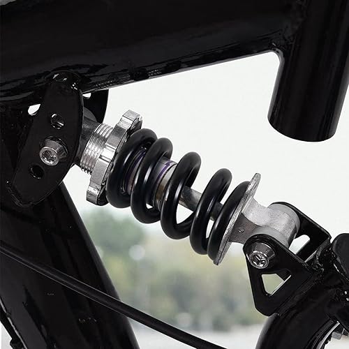 Miniatura 8 de Tongze Amortiguador trasero de bicicleta de montaña de 5.906 in y 1200 libras Amortiguador trasero MTB con resorte helicoidal ajustable, se adapta