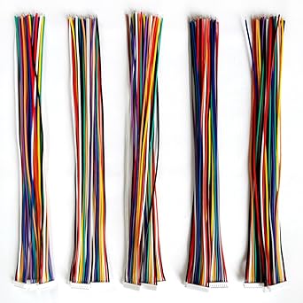 BOJOUL for 20 Pcs JST ZH 1.5mm 8 9 10 11 12 Pin 28AWG Female Connector Plug with Wire Cable 20cm
