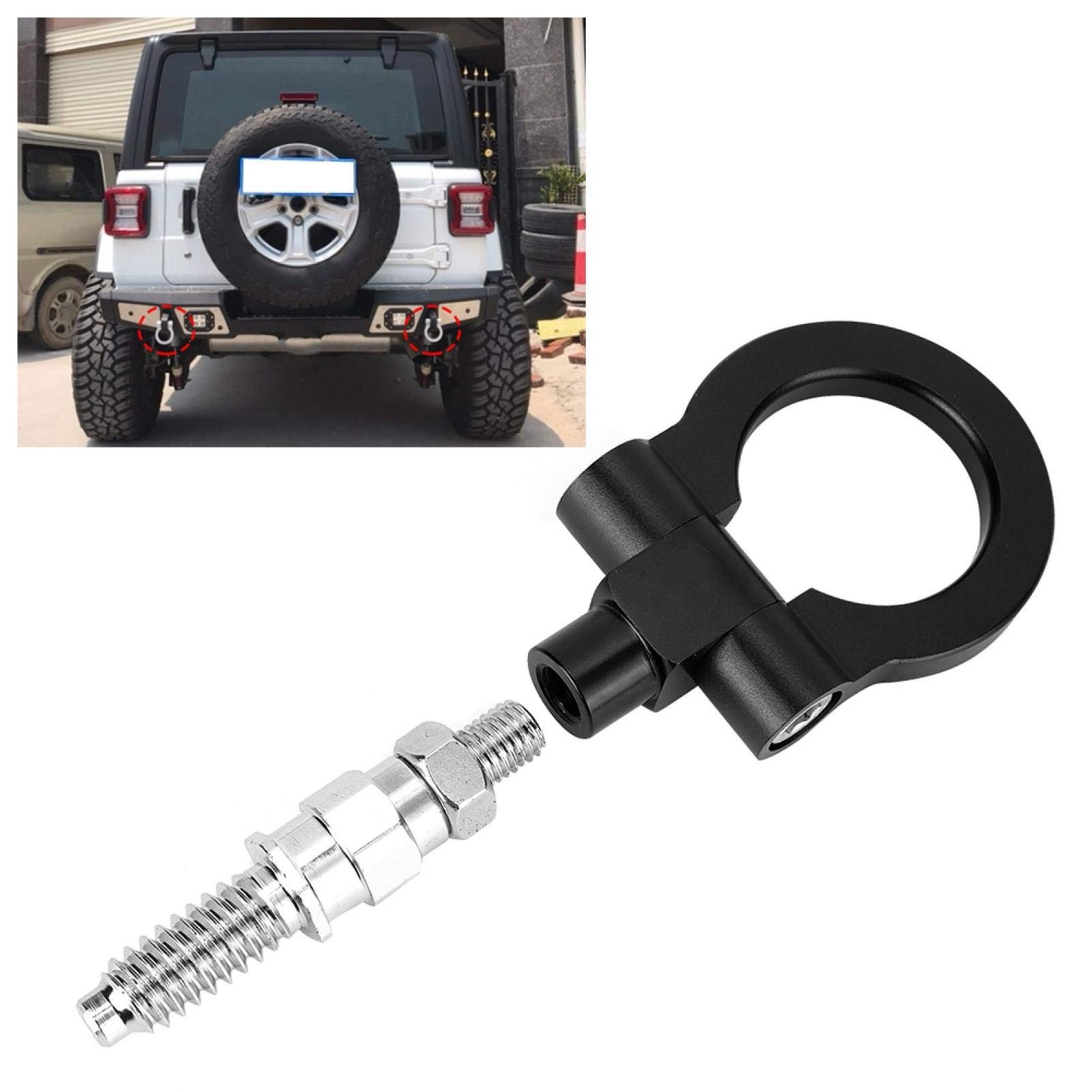 Gancio Traino Anello Bullone Gancio Traino Anello Gancio per Rimorchio Gancio Anteriore e Posteriore Gancio Traino per Rimorchio CNC per Auto Europea per Serie 3 E39 E92 E91 E90