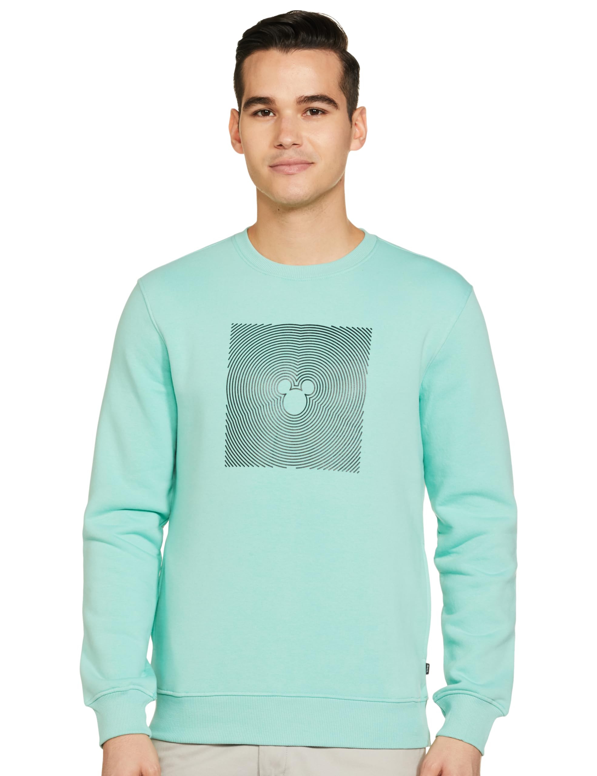 amazon brand - symbol Men Cotton Blend Heavy Weight Round Neck Sweatshirt (Available in Marvel & Disney Graphics) (Regular Fit)-picture-47