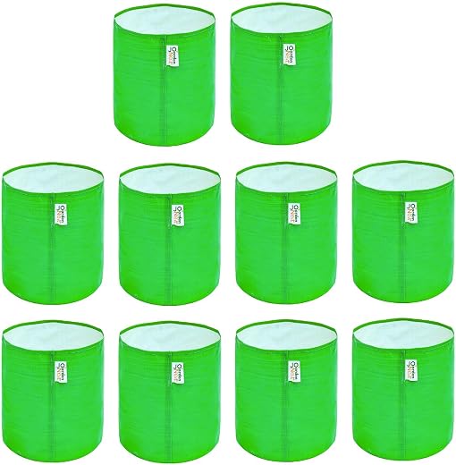 Gardennest HDPE Grow Bag for Terrace Gardening, Reusable Heavy Duty Planting Bags for Vegetables, Flowers, Fruits &amp; Nurser...