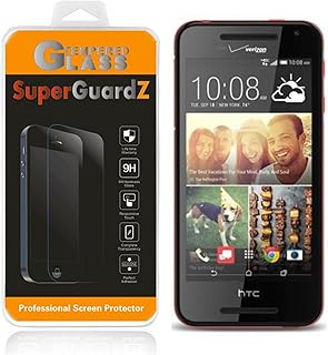 [2-PACK] For HTC Desire 612 - SuperGuardZ Tempered Glass Screen Protector, 9H, 2.5D Round Edge, Anti-Scratch, Anti-Bubble, Shatterproof