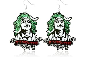 Sandworm Beetlejuice Earrings: A Spectral Adornment Inspired by the Unforgettable Film