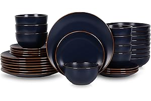 Stone Lain Brasa Modern Stoneware 8 Person Dinnerware Set