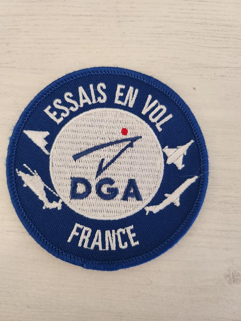 Patch DGA Essais en vol en textile scratch au dos pour personnaliser votre sac à dos