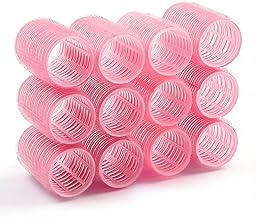 12 Pièces Heatless Curling, Bigoudis Cheveux, Rouleaux, Bigoudis pour Tous Les Cheveux Courts, Moyens Ou Longs