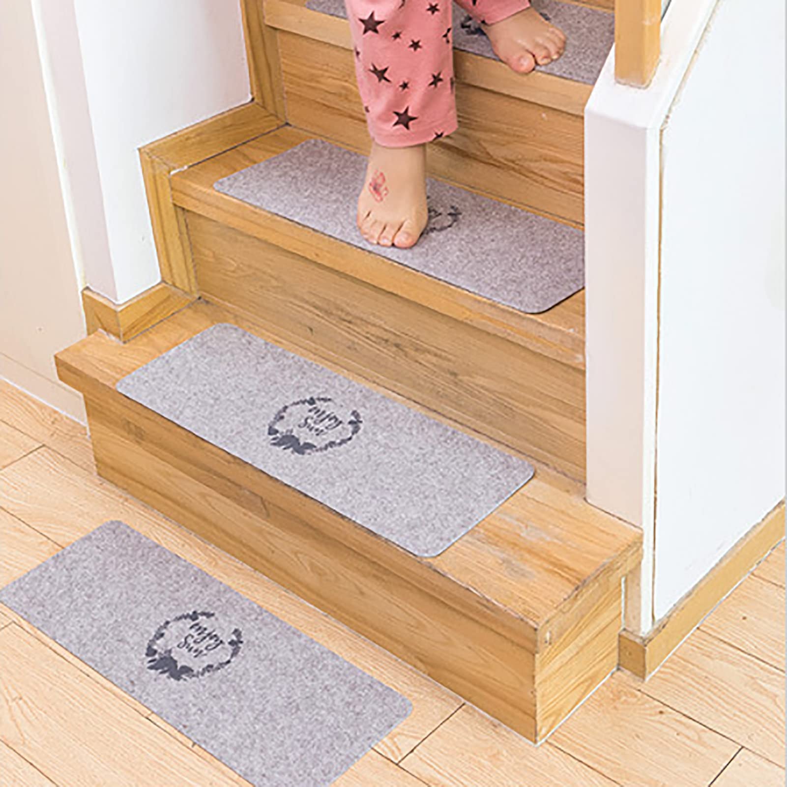 YTBHSHXZ stair treads， 15Pcs/Set for Staircases, Adhesive Carpet Indoor Runner Stair Pads