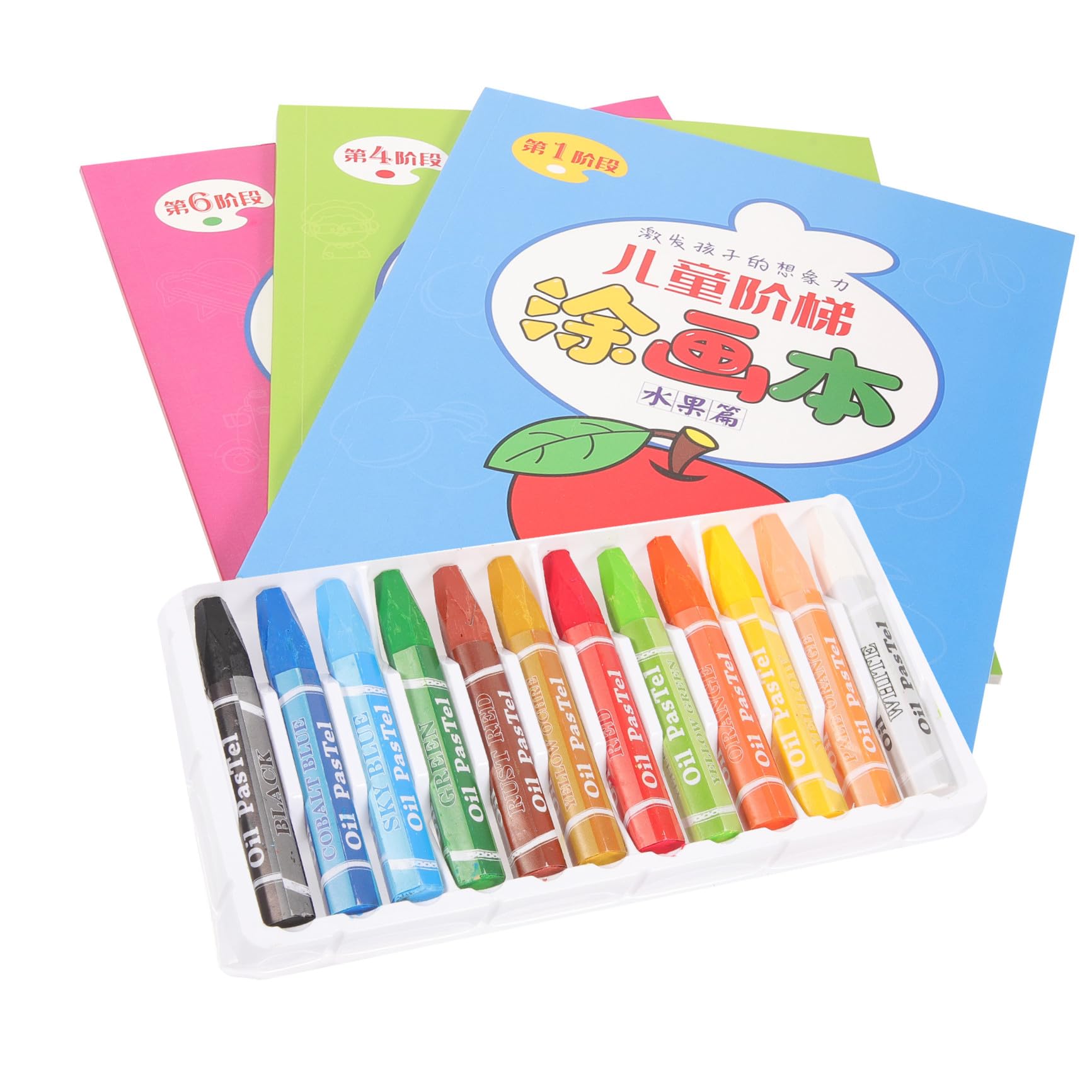 Libro Colorare Per Ragazzo Pastelli Cera Motivi Cartoni Animati Materiale Sicuro e Spessore Come Regalo Educativo