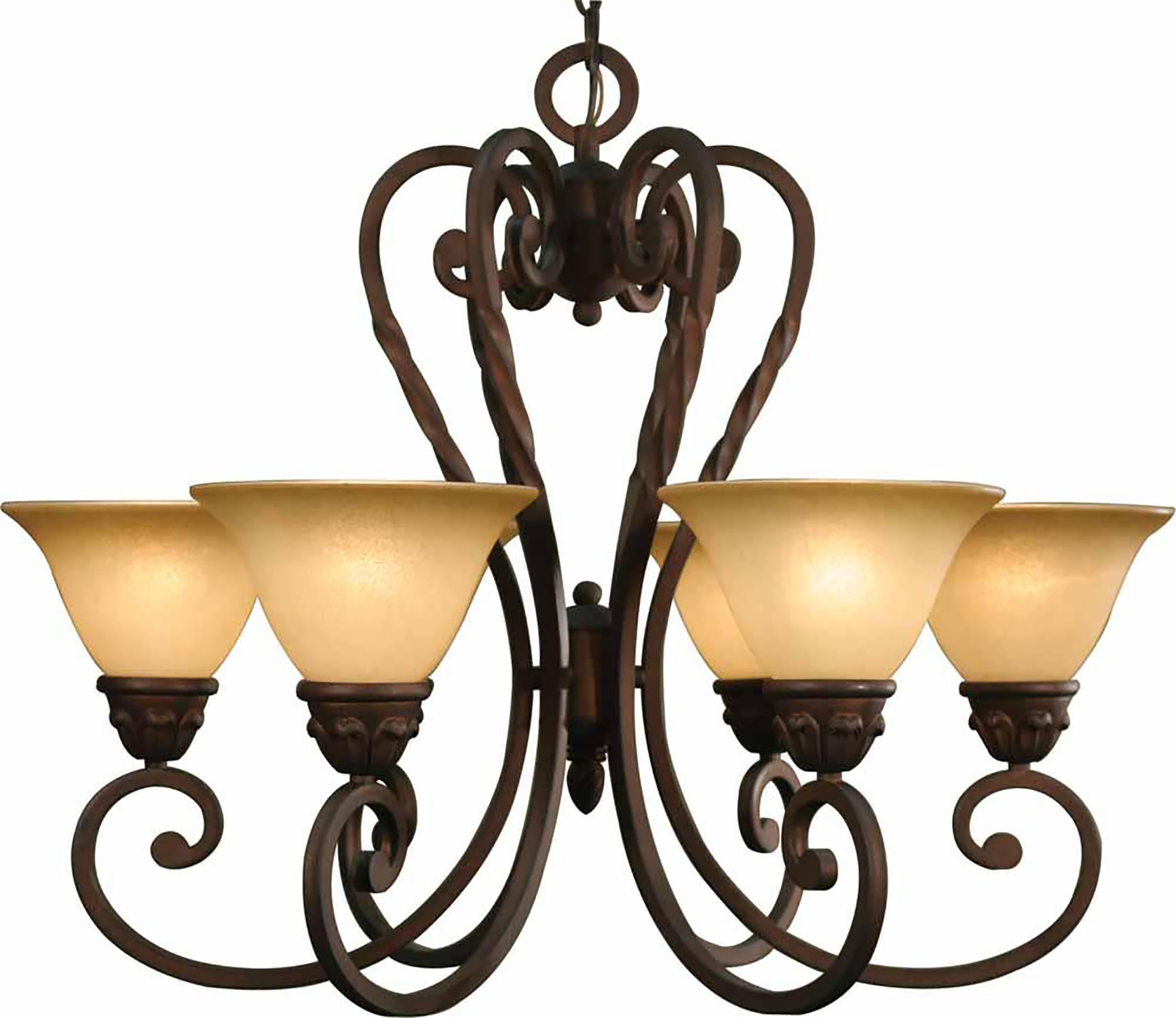 Volume Lighting Isabela 6-Light Italian Dusk Chandelier