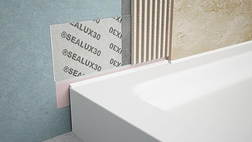 Miniatura 2 de BathBud - Kit de brida flexible para azulejos de 132 pulgadas para bañeras y bases de ducha