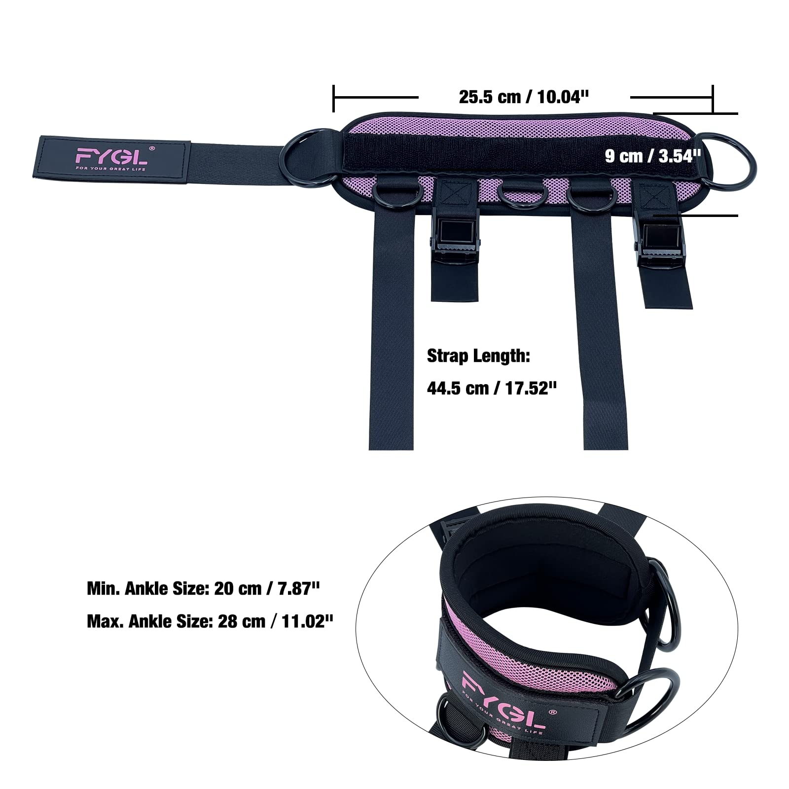 Amazon.co.jp: FYGLケーブルマシン用足首ストラップ＆レジスタンス