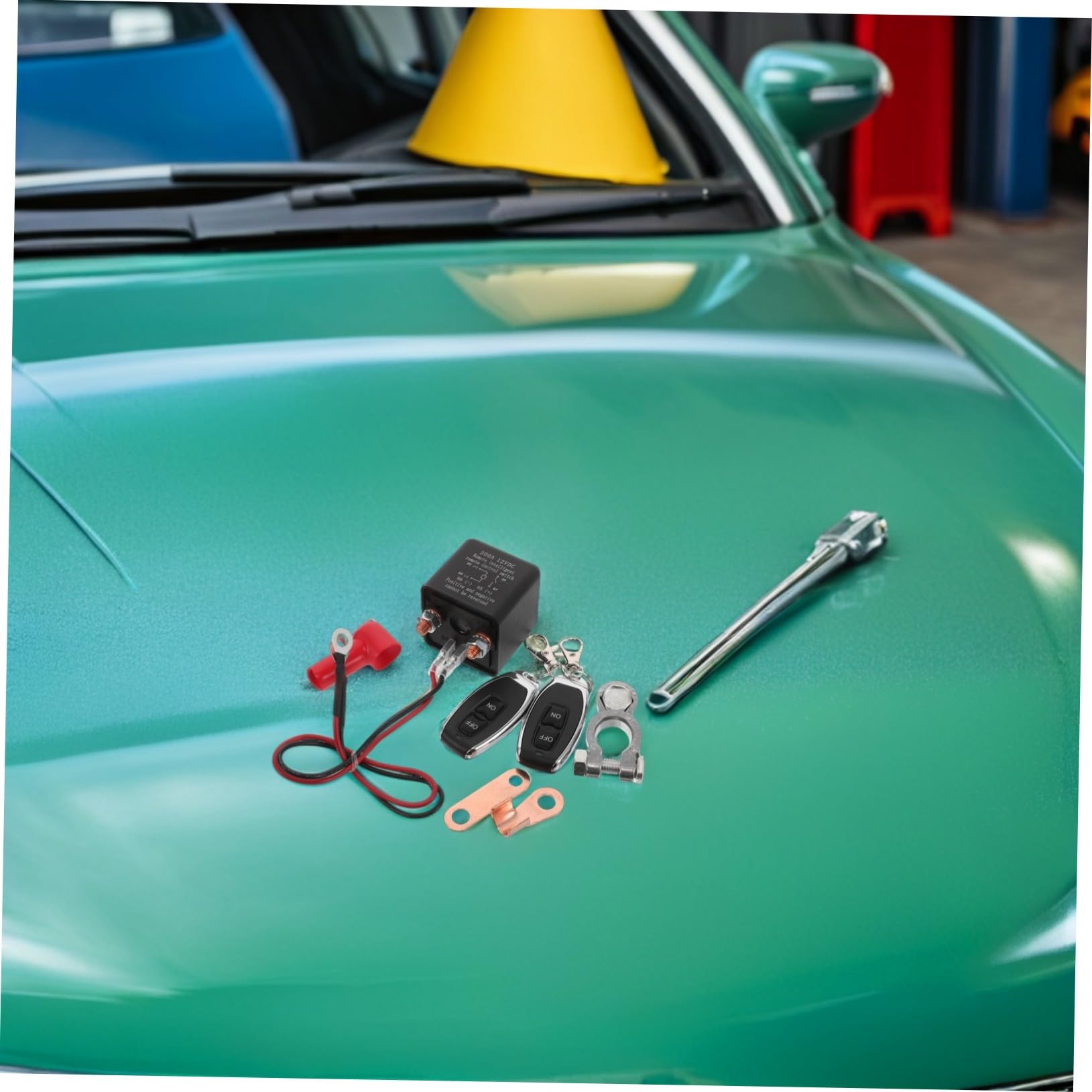 Interruttore di Separazione Batteria 200a Telecomando per Auto Camper e Rv, Disgiuntore Elettrico Protezione da Sovraccarico e Installazione