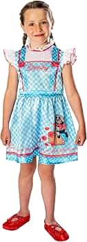 Costume Dorothy Mago Di Oz Per Bambine - Abito Blu A Quadretti Con Fiocchi - Foto 10