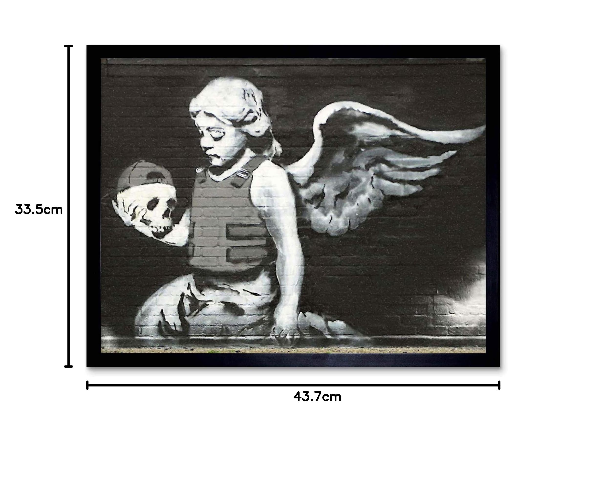 【限定額装】Banksy Angel with Paint プリント/バンクシー 限定額装】Banksy Angel with Paint プリント/バンクシー 美術品