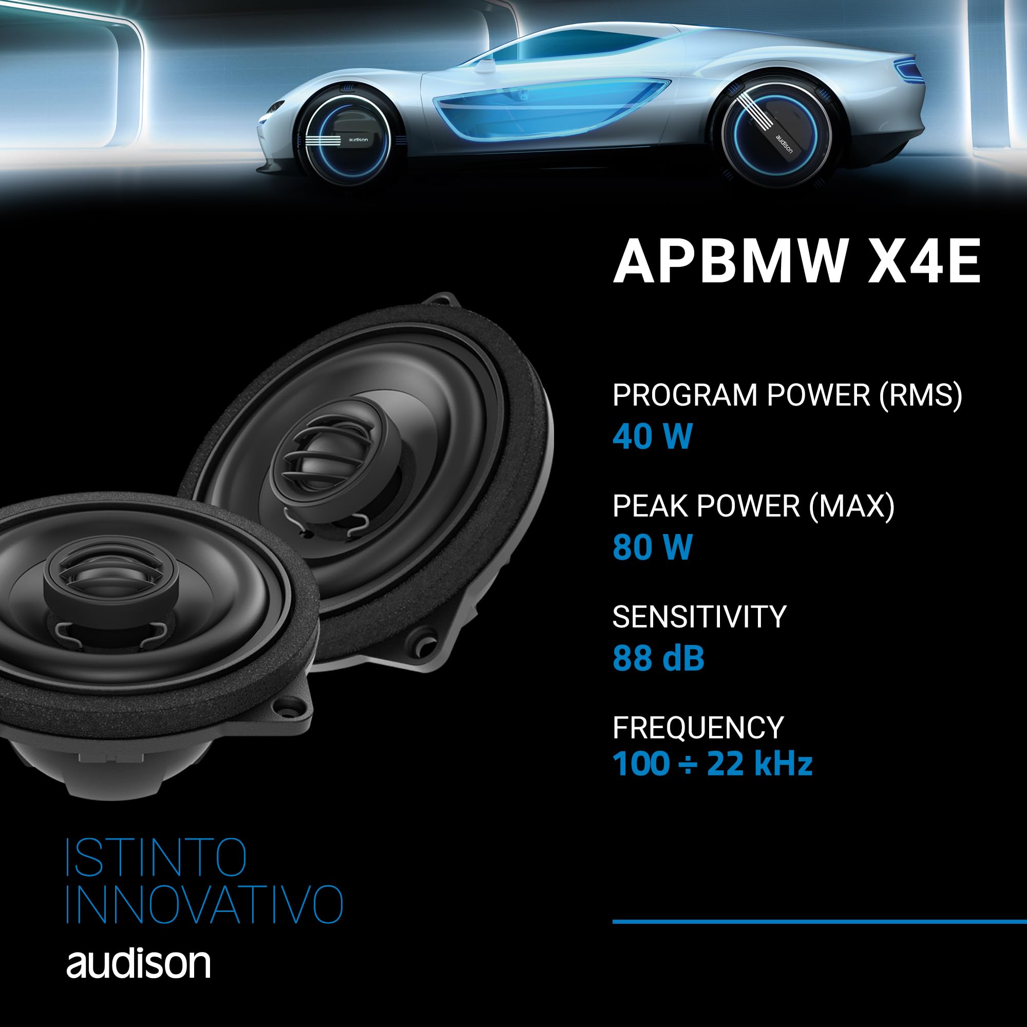 Amazon.com: Audison AP BMW X4E Prima Series Large Basket 4 inch