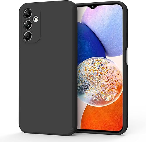 AK Funda protectora para Samsung Galaxy A14 4G 5G, elegante funda protectora de cuerpo completo de silicona líquida delgada para Samsung Galaxy A14