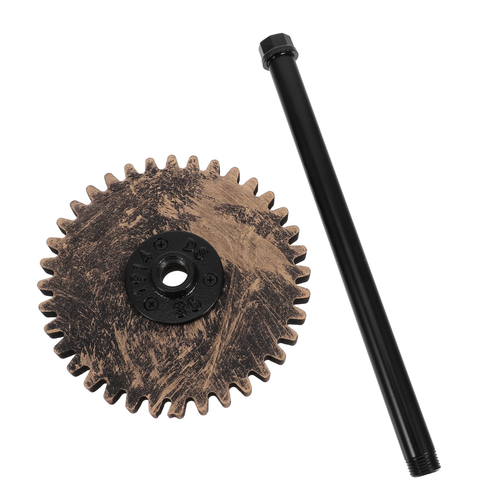Portarotolo di Carta da Cucina in Ferro Nero Stile Industriale | Forma Tubo Acqua, Organizer per Spazi Cucina e Bar, Finitura Vintage in Legno