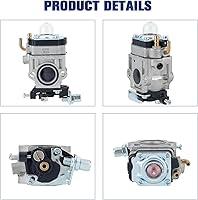 Vista 4 de Powtol 300486 Carburador para terremoto MC43 MC43E Tiller E43 E43CE E43WC Auger Powermate 43cc PCV43 PEA438 MD43 WE43 WE43E terremoto piezas