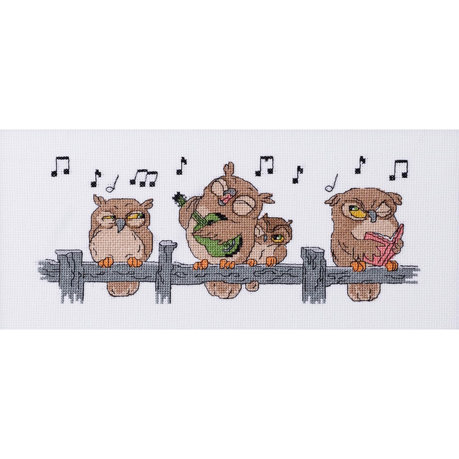 Permin Counted Cross Stitch Kit - Owl Serenade