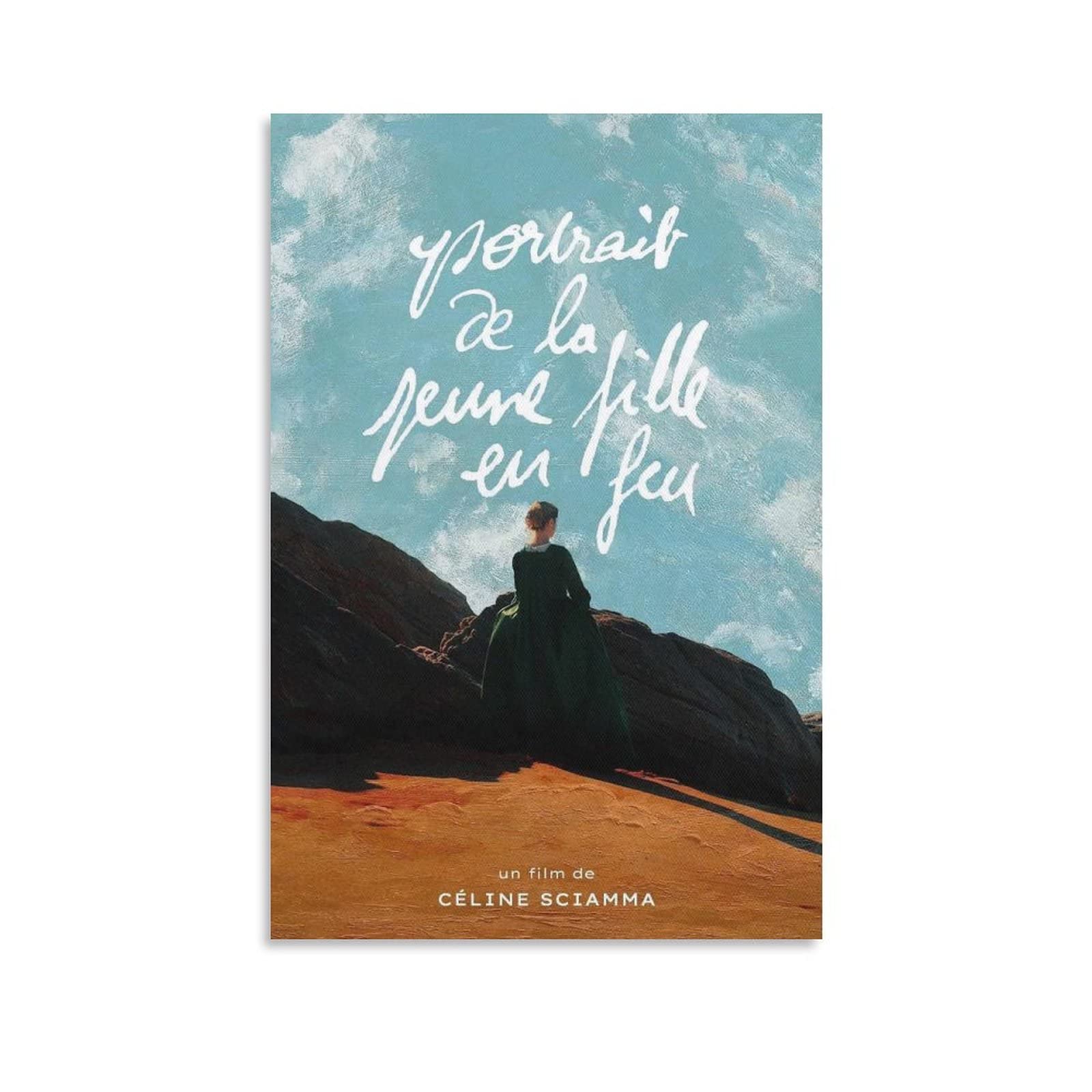 XINXUN Portrait of A Lady on Fire Lesbian Romance Movie Art 8 Canvas Wall Art Prints Poster Gifts Photo Picture Painting Posters Room Decor Home Decorative 12x18inch(30x45cm)