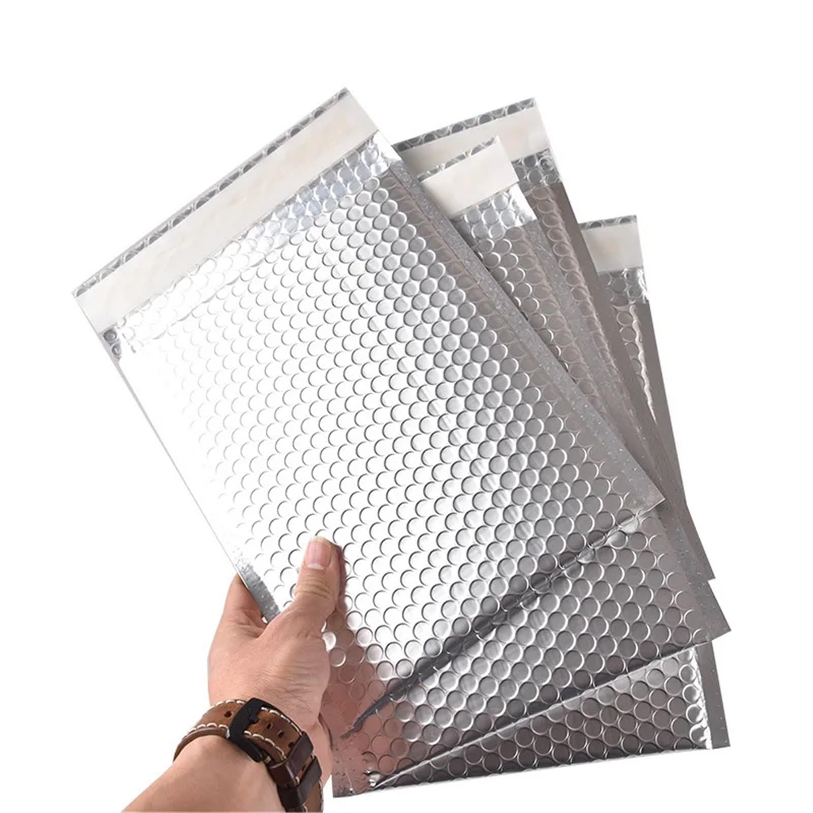 Bolsas De Plástico De Burbujas Paquetes de 100/50/20 sobres acolchados burbujas plateados aluminizados, ideales for envíos con bolsas autosellables(30X40CM 20pcs)