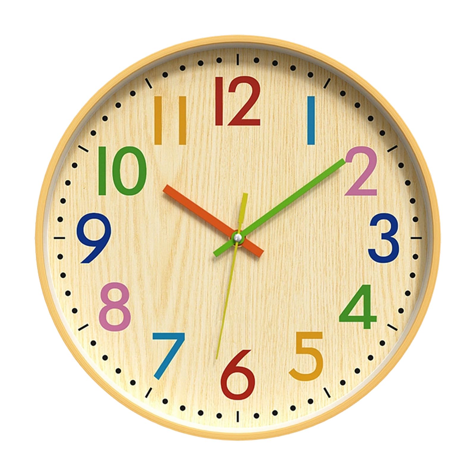 Piceioep Decorative Wall Clock, Silents Battery Operated Wall Clock Silents None Ticking Clocks Sweeps Movements Easy to Read Battery Operated Clocks