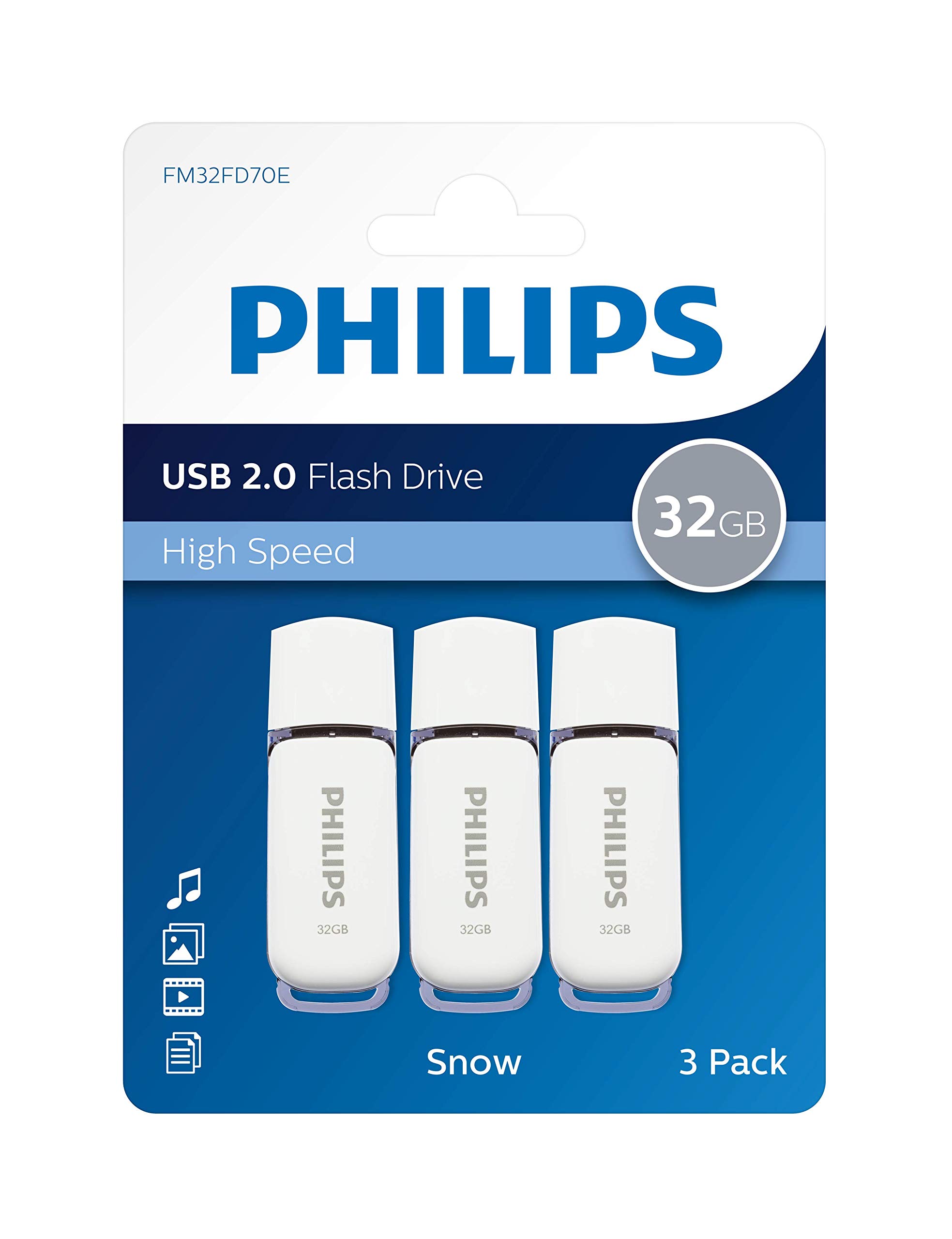 Snow Edition USB 2.0, 32 GB, Grey, 3 Pack