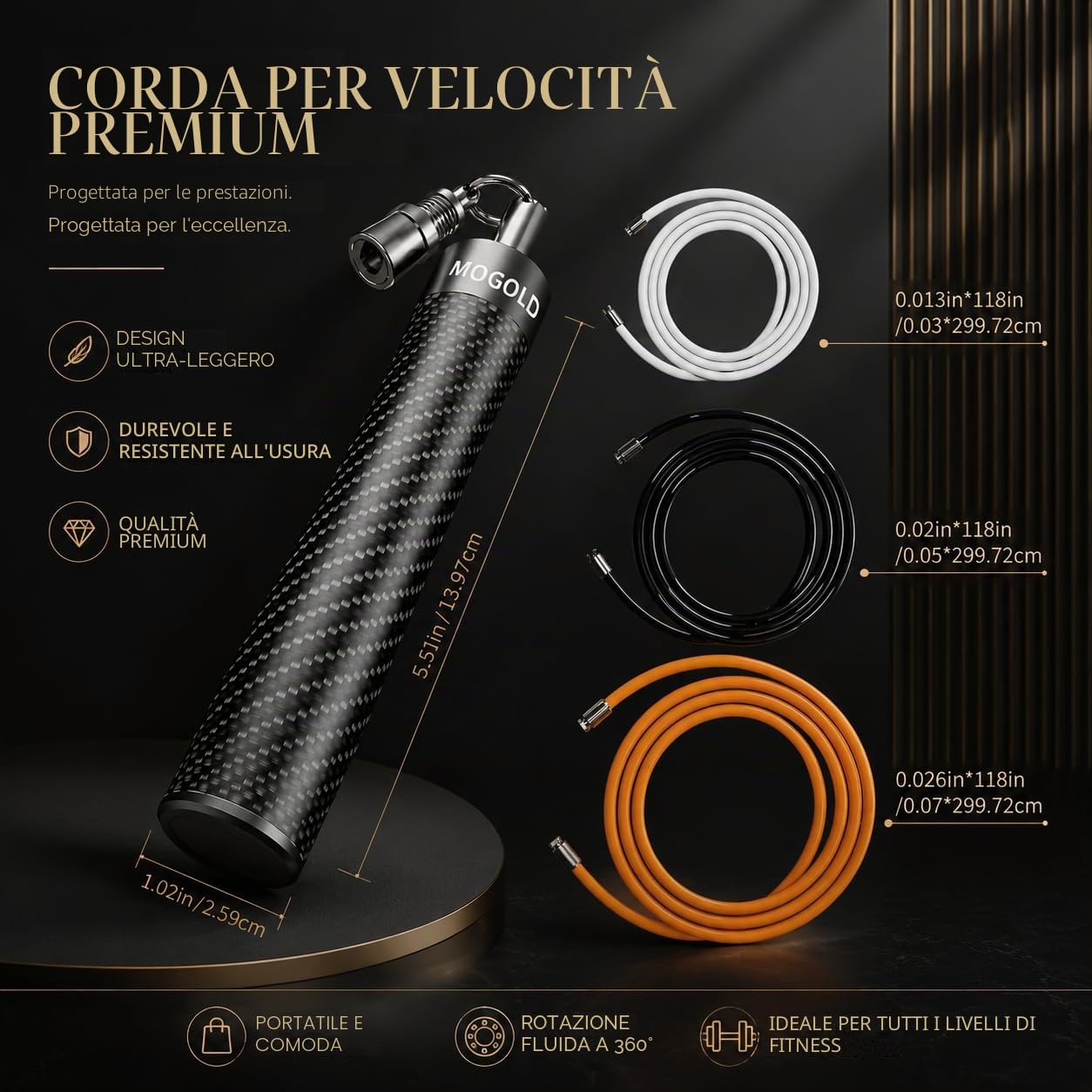 Corde per saltare con pesi facili da inserire, intercambiabili e regolabili, rotazione a 360 gradi, lunghezza regolabile, impugnatura ergonomica, corda per saltare per fitness, perdita di peso