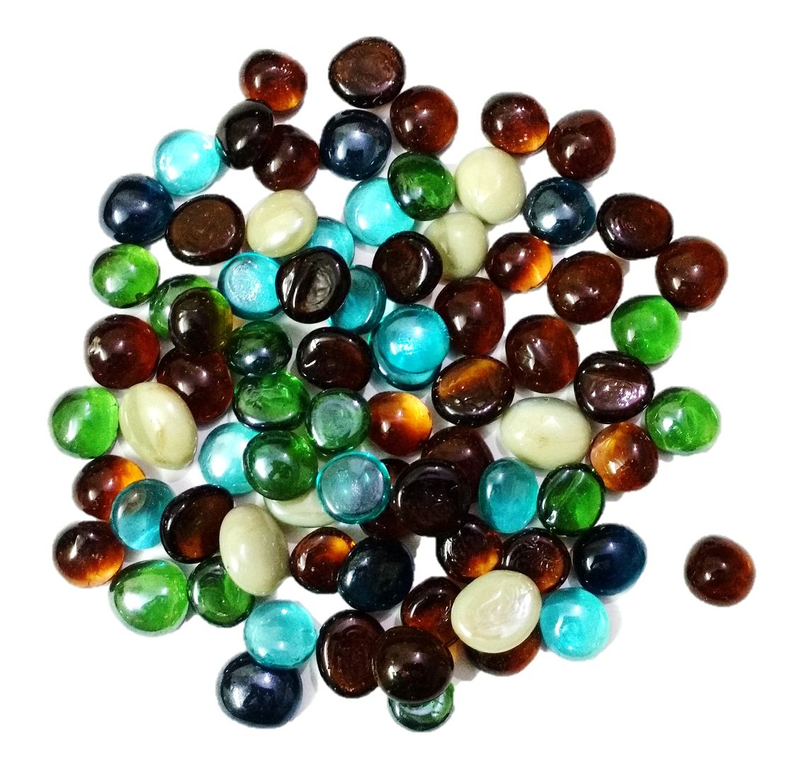 DS Multi-Colored Glass Pebbles/gravels/Stone/Beads, Approx 80 Pieces (B07BBHRZLB) Amazon Price History, Amazon Price Tracker