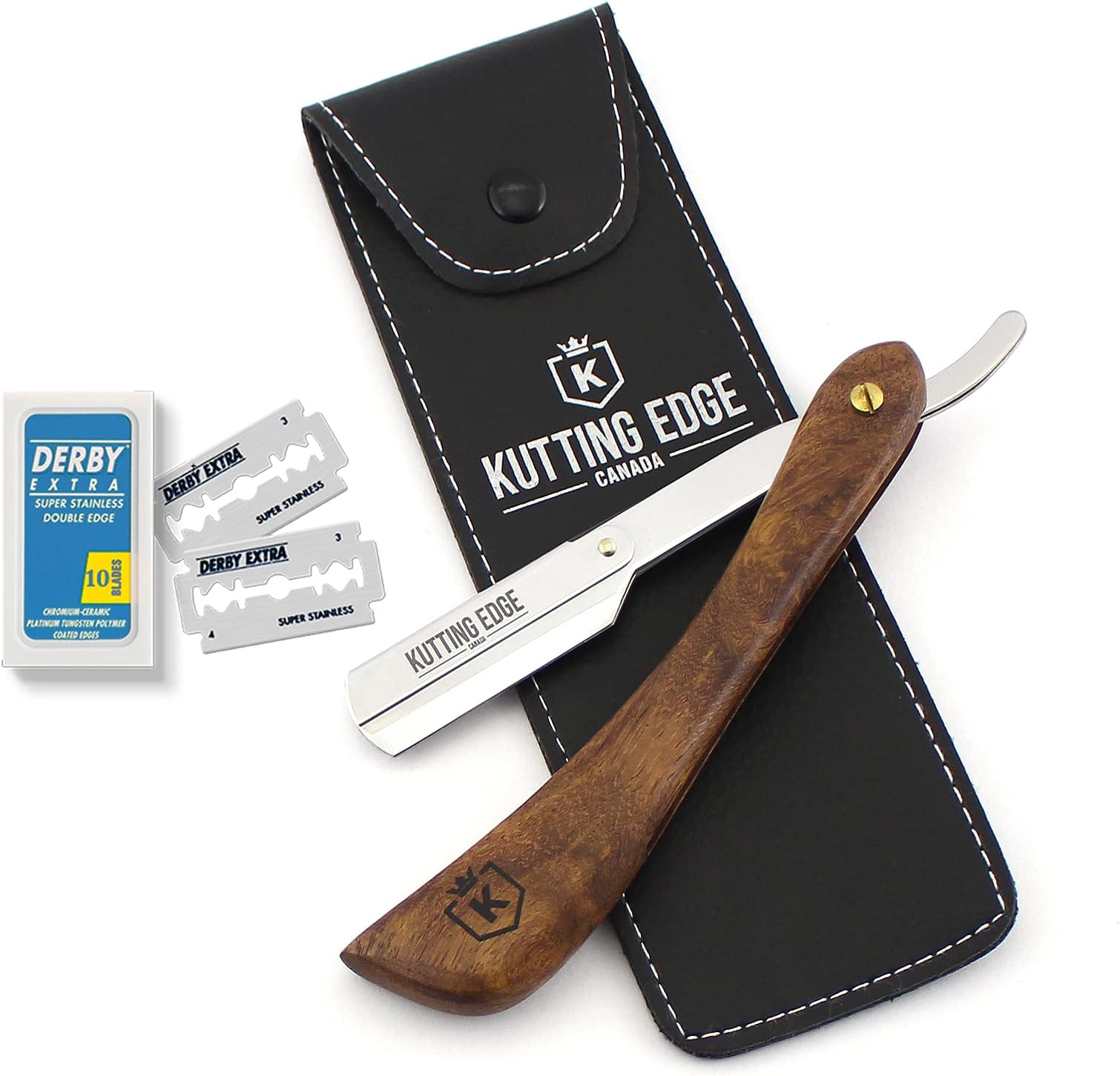 Annie Stainless Steel Hair Shaper Straight Razor W/ 5 Free